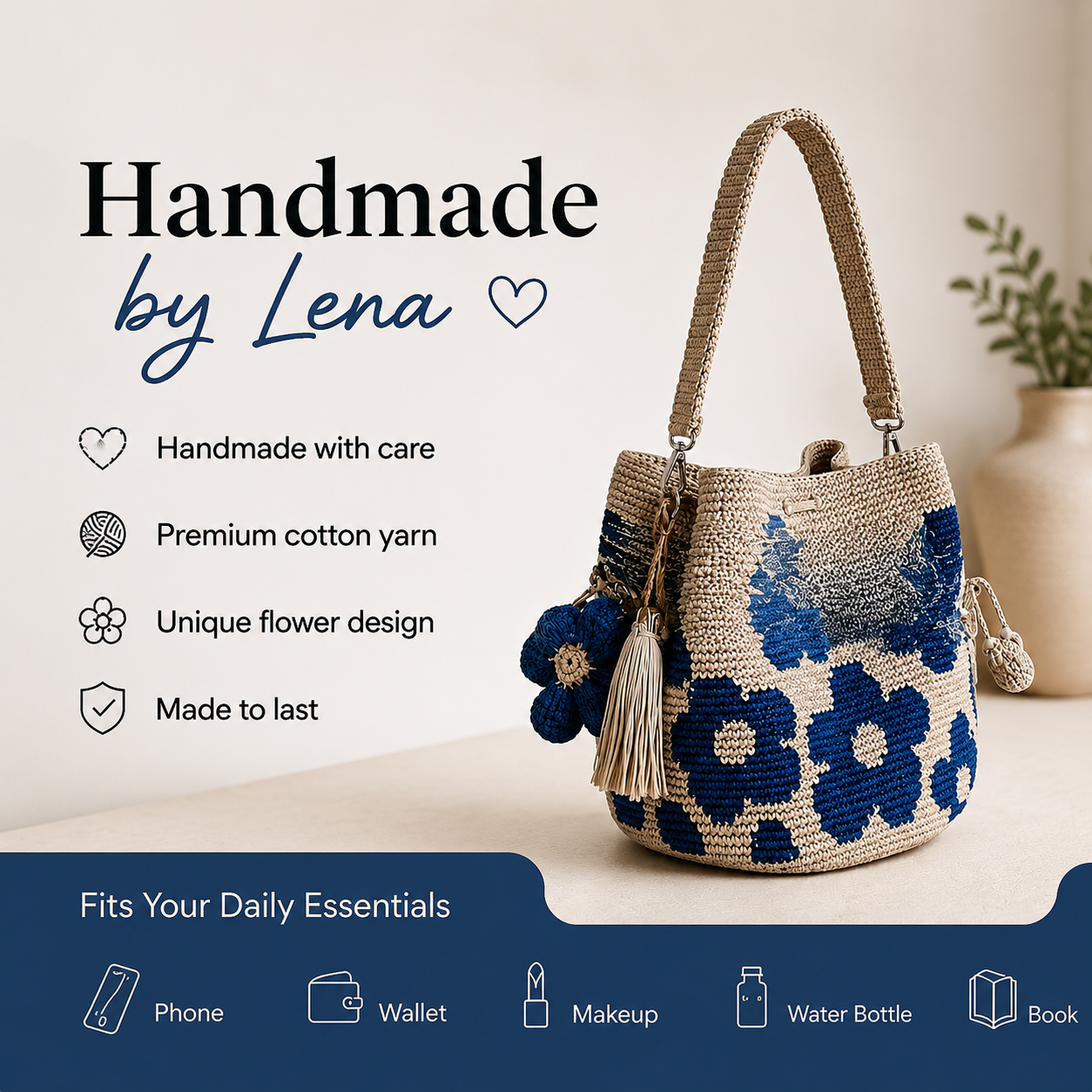 Crochet Flower Bag